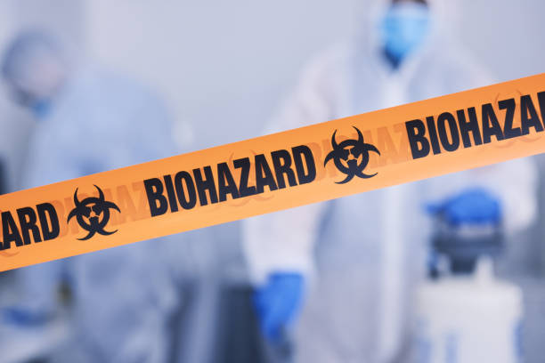 Professional Biohazard Cleanup technician working in Rockport, WA